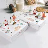 Weihnachten Dekorationen Kraft Papier Süßigkeiten Geschenk Box Cartoon Weihnachten Cookie Boxen Party Dekoration Jahr Geschenke 2024 Noel Navidad