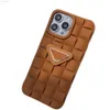 أزياء Plaid Phone Case Designer Homeer Cases Casesities Classic Triangle Letter iPhone 13 11 12 Pro 7 8 X XS عالية الجودة