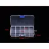 Wholesale 10 Grids Jewelry Storage Box Plastic Transparent Display Case Organizer Holder for Beads Ring Earrings Jewelry