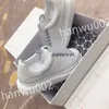 2023 Heiße Männer Frauen Mode Schuhe Lace-up Flache Plattform Designer Sneaker Schwarz Echtes Leder Luftkissen Sneake