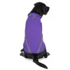 Kurtka zimowa dla psów miękka polarowa podszewka Extra ciepła - płaszcz dla zwierząt pieszych odblaskowy lekka kamizelka dla psa dla małych średnich dużych psów, fioletowe