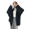 Kobiety dla kobiet ciepłe kobiety duże swetry płaszcz jesienne zimowe wierzch Koreańskie luźne luźne dotknięcie pull femme kurtka na dzianin