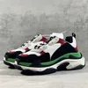 Triple-S 17FW Paris Designer Sneakers Women Men luxury Brand Casual shoes black white blue red green Multiple Colors Two pairs shoestring SIZE 35-46 With original box