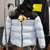 Męskie puffer kurtki bawełny zimowe płaszcze Wodoodporna wiatroodporna kurtka Puff Klasyczna luźna pucha Paras Letter Zwiedź M-5xl