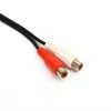 Freeshipping 10 teile/los 35mm Männlich Jack zu 2 RCA Buchse Stecker Adapter Kabel Mini Stereo Audio Kabel Kopfhörer Y kabel Dtdui