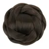 Synthetische pruiken Soowee groot formaat synthetische haarstukken gevlochten chignon zwart bruin nep haar broodjes voor vrouwen knot cover scrunchies haar cover 231108