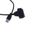 Freeshipping PC USB 30 para cabo Sata 22 pinos cabo adaptador de alimentação para 25 HDD SDD disco rígido Tcrpb