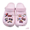 Shoe Parts Accessories Wholesale Croc Charms Kids Halloween Pvc Decorate Fits Bracelets Drop Delivery Shoes Dhmig