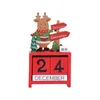 Decorações de Natal Cubos de madeira diariamente perpétuos calendários de mesa Santa Snowman Decoração Home Decoração LSK991