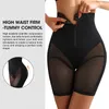 Shapers da donna Burvogue Vita alta Shapewear Intimo Hip Lift Intimo per la perdita di peso Addome che modella Allenatore in vita 230408