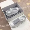 2023 Heiße Männer Frauen Mode Schuhe Lace-up Flache Plattform Designer Sneaker Schwarz Echtes Leder Luftkissen Sneake