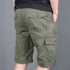 Shorts pour hommes Shorts cargo pour hommes 2021 Armée Camouflage Tactique Joggers Shorts Hommes Coton Lâche Travail Casual Militaire Pantalon Court Plus La Taille 4XL W0408