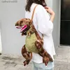 Backpacks Cute Backpack for Child Toddler Dinosaur Plush Doll Bags Gift BrownL231108