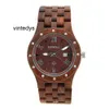 Watches For Men Quartz BEWELL watch with five beads and wooden sandalwood Mason