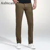 Anbican Fashion Khaki Casual Pants Men 2017 Spring Brand New Leisure Business Slim Trousers Mens Cotton Work Chinos Dress Pants288K