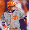 Бейсбольная майка Clemson Tigers 2024 Спенсер Страйдер Халил Грин Монте Ли, сшитые на заказ мужские трикотажные изделия Брэда Миллера Стива Вилкерсона Доминика Леоне Клемсона