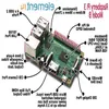 Freeshipping Raspberry Pi3 Model B Tahtası 35 "LCD Dokunmatik Ekran, Stylus Akrilik Kılıf 5V 25A Güç Kaynağı Şarj Cihazı (RQCV