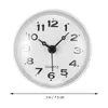 Wall Clocks Sucker Clock Operated Waterproof Hanging Electronic Silent Bathroom Pvc