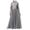 Abiti da festa Donna Abito musulmano Caftano Arabo Jilbab Abaya Islamico Cuciture in pizzo Maxi Occasioni formali Serata vintage