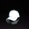 Hoogwaardige lichtgewicht reflecterende Luminous Cap Men Outdoor Sports en Leisure Hiphop Baseball Cap Gray Ladies Sun Visor