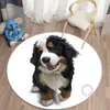 Carpets Cute Dog Printed Round Carpet Living Room Rugs Lounge Rug Bath Mats Bedroom Children Mat Decoration HomeCarpets