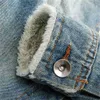 Erkek Ceketler Kış Erkek Denim Ceket Yeni Kalın Kalın Sıcak Jean Dış Giyim Coats Street Style Denim Katlar Erkek Plus Kadife Kotları 6xlzln231108