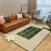 Carpets Green sense of crystal velvet living room carpet modern simple sofa coffee bedroom large area absorbent non-slip mat