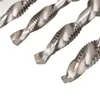 フリーシッピング6pcs/set brocas para metal metal deburr counterink hex hss 1/4 shank sae drill tap comboint bit set kit de brocas avtlk