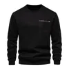 Herren Hoodies Herbst Langarm Männer Baumwolle Sweatshirt Trend Männliche Kleidung Lose Beiläufige Oansatz Tasche Patchwork Pullover Tees Tops