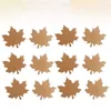 Party Decoration 200 PCS Hanging Tag Fall Leaves Kraft Taggar Bakning Kläder Present Etikett