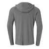 Sweats à capuche pour hommes T-shirts de protection solaire Sweat à capuche à manches longues pour hommes Pull décontracté résistant aux UV Respirant Léger T-shirts à séchage rapide Homme