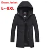 Men's Down Plus Size 10XL 8XL 6XL 2023 Autumn Winter Ultralight 90% White Duck Jacket Male Windproof Parkas Coats Ultra Light