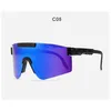 Lunettes de soleil polarisées Sport Pits originales pour hommes/femmes, coupe-vent d'extérieur, lentille miroir UV, cadeau