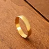 Wedding Rings Fashion Double Finger Ring Gold Color Women Red Rainstone Engagement Bridal Jewelry Men Accessories Lover Party Gifts