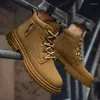 Botas masculinas inverno rendas de couro militar leve tornozelo comprimento casual quente antiderrapante sapatos leste 2023