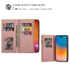 Luxury Magnetic Zipper Flip Leather Case For iPhone 15 14 11 13 12 Pro Max 14Plus 13 12 Mini XS Max XR Wallet Bag Card Holder Stand Bling Phone Case