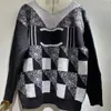 designer Versione avanzata maglioni da donna Francia Abbigliamento alla moda Lettera Ricamo grafico Girocollo Felpa con cappuccio Marchio di lusso Maglione T