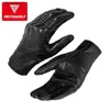 Cinq doigts gants gants de moto en cuir véritable imperméable coupe-vent hiver chaud été respirant tactile exploiter Guantes Moto poing paume protéger L231108