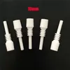 10mm smoking Mini Ceramic Nail Male Ceramic Dabber 14mm 18mm Ceramic Nails Tip Smoking Accessories Free shipping