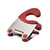 Ny 1 bit av anti-skalningskedhållare Funktionella rostfritt stål Pot Sidoklipp Portable Spatula Clip Kitchen Accessories