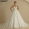 Party Dresses Bepeithy Princess Sweetheart Wedding Dress for Women Ivory Glitter kjol Sevess Court Train Vintage Bride Bridal Ball Gown 0408H23