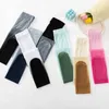 5 PC Sexy Socks Gradient Sockings Kobiety Rajstopy Gradient Candy Kolorowe rajstopy HARAJUKU Modna dziewczyna Summer Silk Silk Z0407