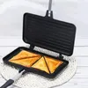 Pans Double Sided Sandwich Pan Non Stick Grilled And Panini Maker With Handle Multiple Purposes Frying For Breakfast