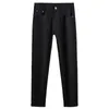 Jeans da uomo firmati TB Ricamo Pantaloni casual di fascia alta neri puri slim fit Piedi europei Autunno e inverno Nuovo prodotto H28E 6GL0