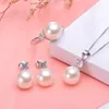 Wedding Jewelry Sets Zorun Real Natural Freshwater Pearl Sets Fashion/Fine Jewelry 10MM with Silver Color Accessories for Women Design 231108