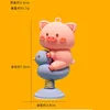 Dekorationer Anime Cute Animal Shaking Head Spring Toys Panel Dashboard Decoration PVC Car Ornament Doll Auto Interiör Tillbehör GIFT AA230407