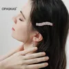 Pinces à cheveux mode épingles à cheveux pour femmes cristal strass feuilles en forme de Barrettes tenue quotidienne accessoires de mariage bijoux