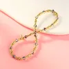 Strand KELITCH Boho Glanzend Kristal Strandarmbanden Gouden Kralen Stretch Mooie Sieraden voor dames