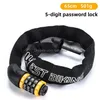 Theft Protection Bike Locks West Biking Chain Lock Anti-Theft Heavy Duty Security Password Thick Mtb Motorcycle Door Scooter Bicycle Dhed1