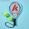 Tennisracketar Kawasaki Kids Padel Tennis Carbon Fiber Soft Eva Face Tennis Padd Racquet Racket med Padel Bag Cover med gratis present X800 Q231109